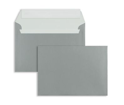100 Briefumschläge Silber 229x324 mm (DIN C4) mit Haftklebung