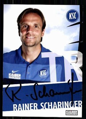 Rainer Scharinger Karlsruher SC 2011-12 Original Signiert Abgang !! + A 72156