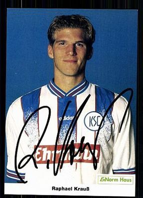 Raphael Krauß Karlsruher SC 1996-97 Original Signiert + A 72171
