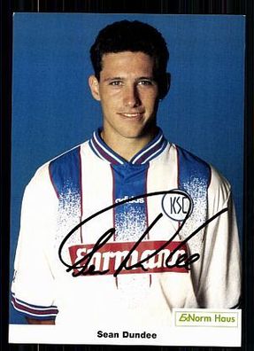 Sean Dundee Karlsruher SC 1996-97 Original Signiert + A 72182