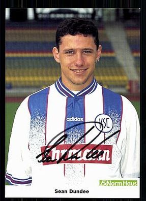 Sean Dundee Karlsruher SC 1997-98 Original Signiert + A 72183