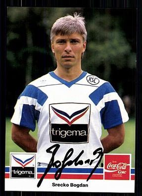Srecko Bogdan Karlsruher SC 1989-90 Original Signiert + A 72202