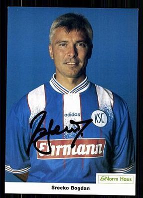 Srecko Bogdan Karlsruher SC 1996-97 Original Signiert + A 72203