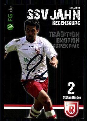 Stefan Binder Jahn Regensburg 2011-12 Original Signiert + A 72358