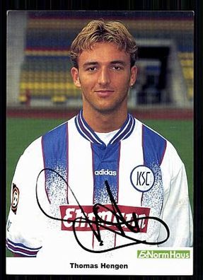 Thomas Hengen Karlsruher SC 1997/98 Original Signiert + A 72218