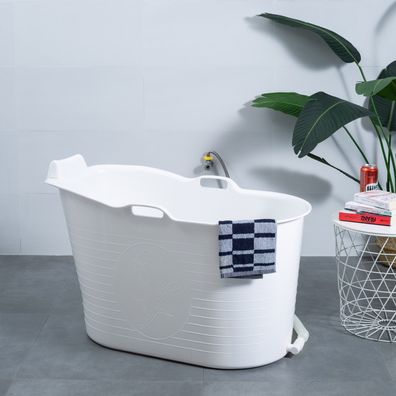 Mobile Badewanne, Ideal für das kleines Badezimmer, 97x54x63cm Schwänlein®