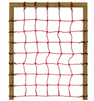 XXL Kletternetz ROT 200x150 cm groß Strickleiter für Spielturm Kletterturm Netz