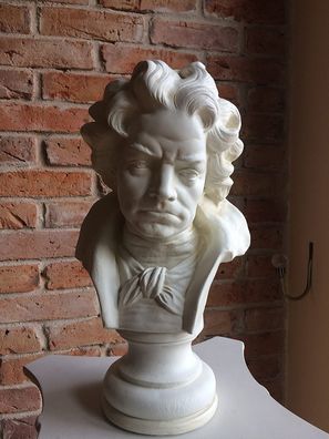 Wagner Büste Statue Skulptur Deko Kunst Komponist Musik Design Art Hand bemalt