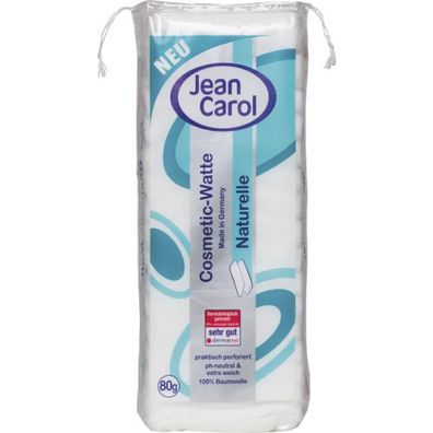 86,75EUR/1kg Jean Carol Baumwollwatte Wattepads Abschminkpads 80g Beutel
