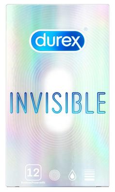 Durex Invisible Kondome transparent ohne, Eigengeruch 12St?ck