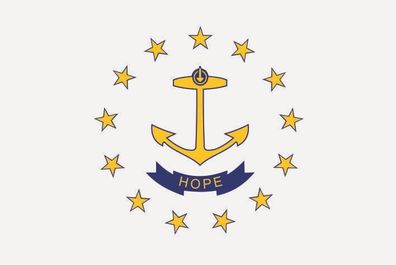 Fahne Flagge Rhode Island Premiumqualität