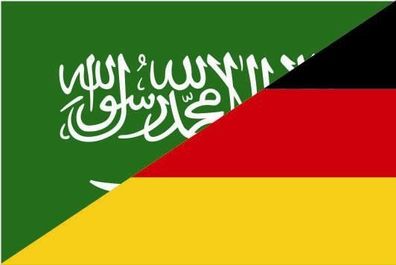 Fahne Flagge Saudi Arabien-Deutschland Premiumqualität