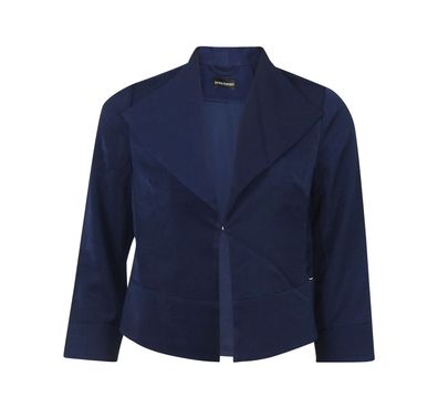 Bruno Banani Damen Blazer blau Kurzblazer Kurzjacke Casual Sakko Business Jacke