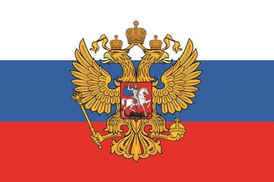 Fahne Flagge Russland mit Adler Premiumqualität