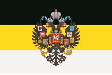 Fahne Flagge Russland Romanov mit Adler Premiumqualität