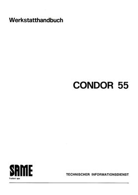 Werkstatthandbuch SAME Condor 55
