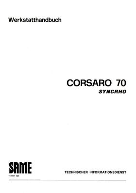 Werkstatthandbuch SAME Cosaro 70 Syncrho