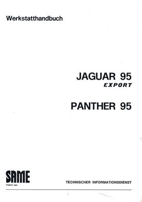 Werkstatthandbuch SAME Jaguar 95 export Panther 95