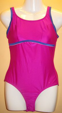 Damen Badeanzug pink blau mit verstellbaren Trägern 38 40 42 NEU!!!