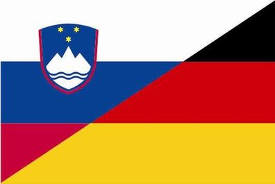 Fahne Flagge Slowenien-Deutschland Premiumqualität