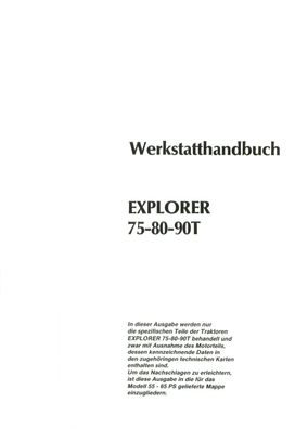 Werkstatthandbuch SAME Explorer 75-80-90T