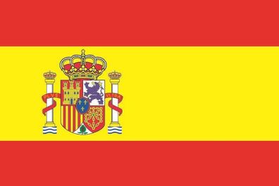 Fahne Flagge Spanien mit Wappen Premiumqualität