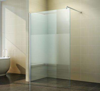 Walk in Dusche Duschabtrennung 10mm Duschwand Duschtrennwand NANO Teilsatiniert