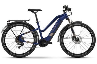 NEU Haibike Damen Elektro-Fahrrad Yamaha PW-ST i630Wh Trekking 7 11-Gang blau Gr. M