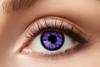 LILA 7 purple Kontaktlinse mit Sehstärke . Durchmesser 14,5 mm. Jahreslinsen.