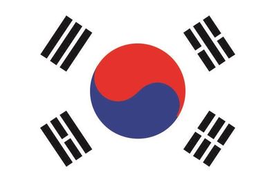 Fahne Flagge Süd Korea Premiumqualität