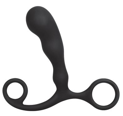 BLUE LINE C&amp; B GEAR Silicone Prostate Massager - Farbe: Schwarz