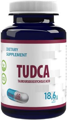 TUDCA Liver Support, Detox, Cleanse 60 Vegan Capsules