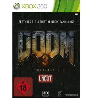 XBox 360 Doom 3 100% Uncut Beste Speil von Mikrosoft USK ab 18