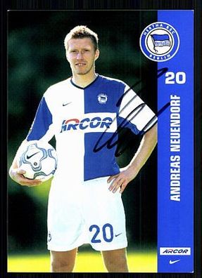 Andreas Neuendorf Hertha BSC Berlin 2001/02 1. Karte Orig. Signiert + A 72488