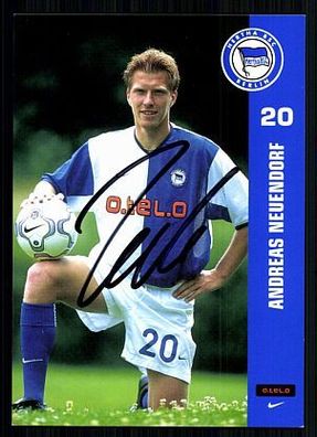 Andreas Neuendorf Hertha BSC Berlin 2001/02 2. Karte Orig. Signiert + A 72489