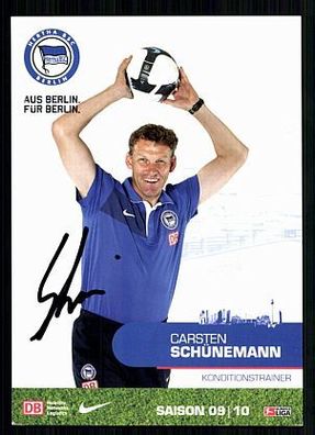 Carsten Schünemann Hertha BSC 2009-10 TOP AK + A 72538