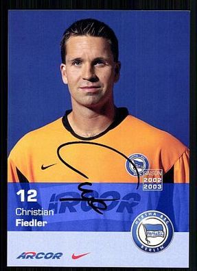 Christian Fiedler Hertha BSC 2002-03 TOP AK + A 72545