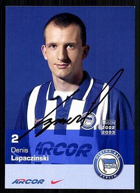 Denis Lapaczinski Hertha BSC Berlin 2002-03 TOP + A 72584