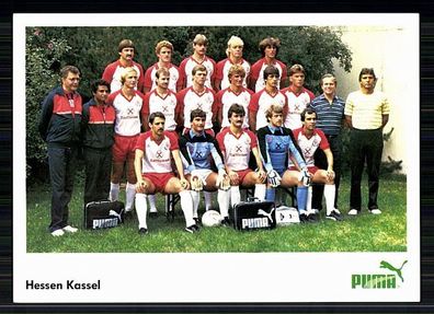 Orig. MK Hessen Kassel 1984-85 11x Orig. Sign. + A 72442