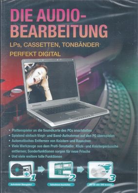 Die Audio-Bearbeitung LPs, Cassetten, Tonbänder perfekt digital (2010) XP/ Vista/7