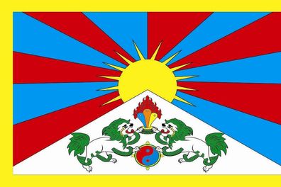 Fahne Flagge Tibet Premiumqualität