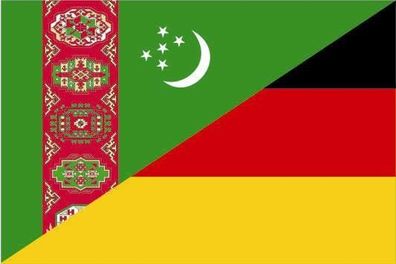 Fahne Flagge Turkmenistan-Deutschland Premiumqualität