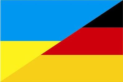Fahne Flagge Ukraine-Deutschland Premiumqualität