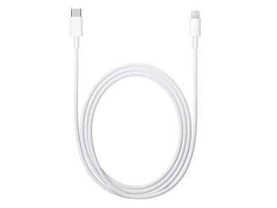 Apple Lightning auf USB-C Kabel 2 m Ladekabel Datenkabel weiß