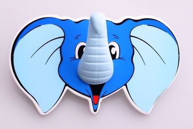 Kinderhaken Wandhaken Klebehaken mit Elefant Motiv