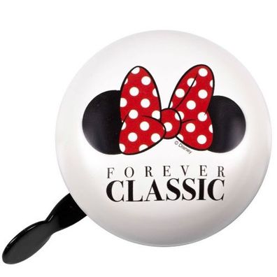 Disney 2-Klang Fahrrad Glocke Ø 80mm, Fahrradklingel Minnie Mouse Forever Classic