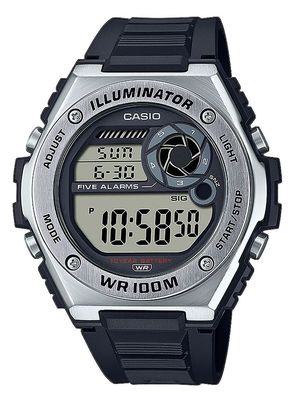 Casio Collection Armbanduhr Acrylglas Weltzeitfunktion MWD-100H-1AVEF