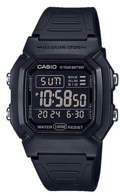 Casio Collection > Armbanduhr LED Light Weltzeitfunktion W-800H-1BVES