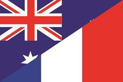 Fahne Flagge Australien-Frankreich Premiumqualität