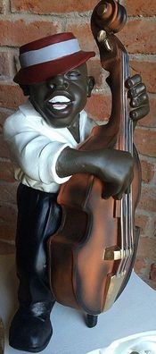 Musiker Cool Musik Statue Büste Skulptur Figur Lied Song Spieler Instrument Kunst